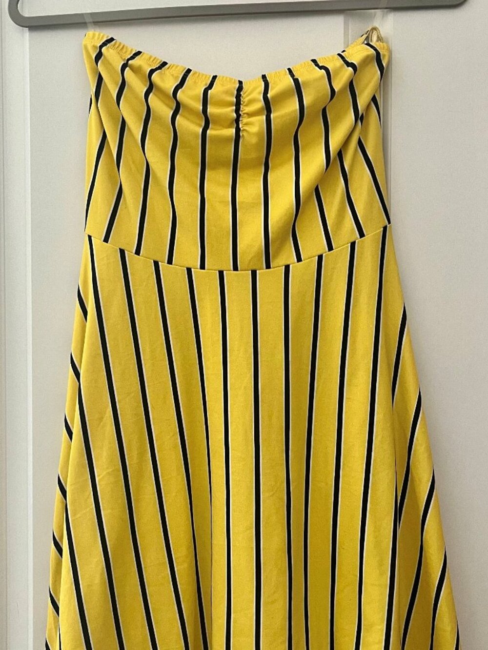✨ Sunshine Striped Strapless Skater Mini Dress ✨
